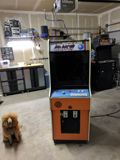The cabinet as I received it; an Arkanoid conversion.